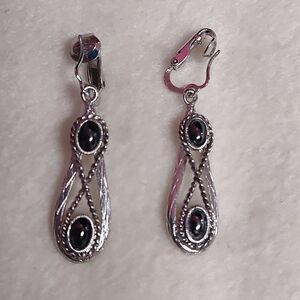 Infinity Loop Clip On Earrings